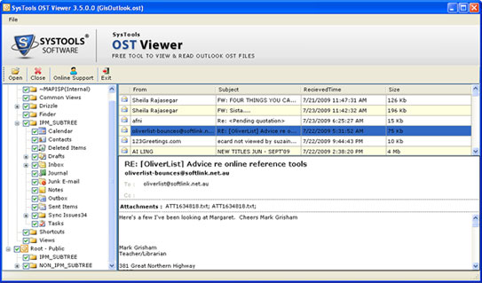 OST Viewer Screenshot